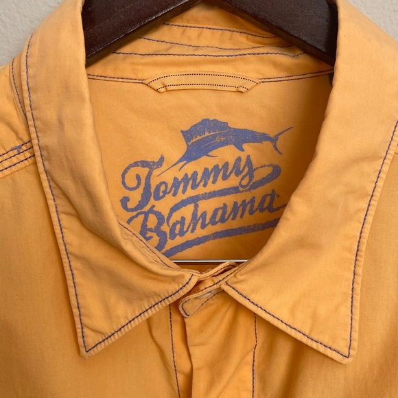 Tommy Bahama Men’s Orange Sherbet Long Sleeve Button -Up Shirt. XL - Picture 2 of 15